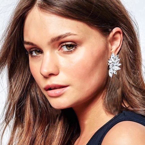 2/$20! Crystal Cluster Prom Bridal Stud Earrings - Picture 5 of 9